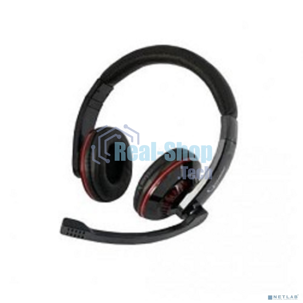 Наушники Gembird MHS-780B Гарнитура стерео черный регулятор громкости