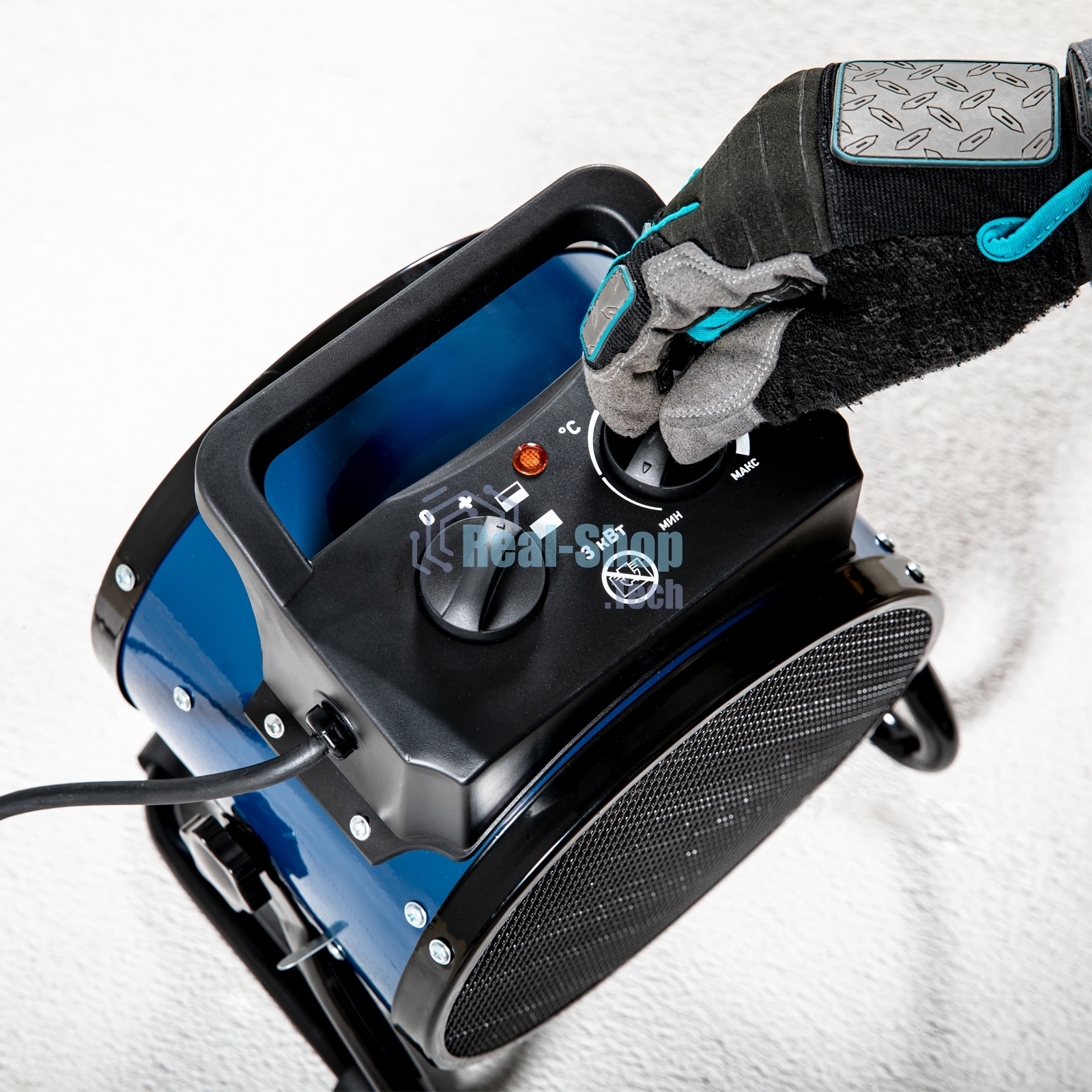 Тепловая пушка керамический нагреватель Сибртех K3, 3 режима, 230В, 1500/3000 Вт