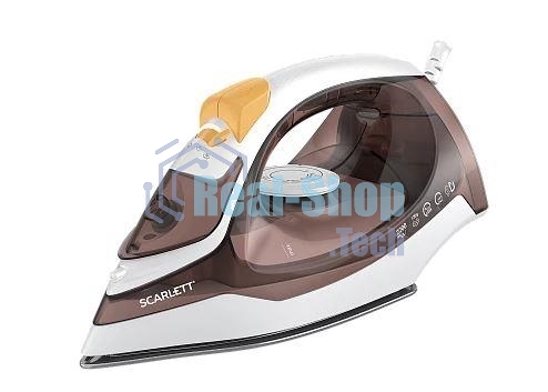 Утюг Scarlett SC-SI30K47, 2200Вт, коричневый/белый