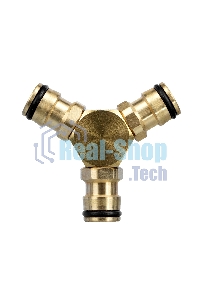 Тройник для разветвления или соединения, штуцерный, латунный Palisad