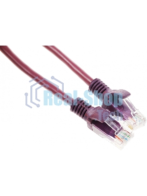 Патч-корд UTP Cablexpert cat.5e, 0.25м, литой, многожильный, фиолетовый