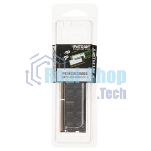 Оперативная память Patriot Signature, DDR4, 32GB (1x32 GB), 3200 MHz, CL22, SO-DIMM
