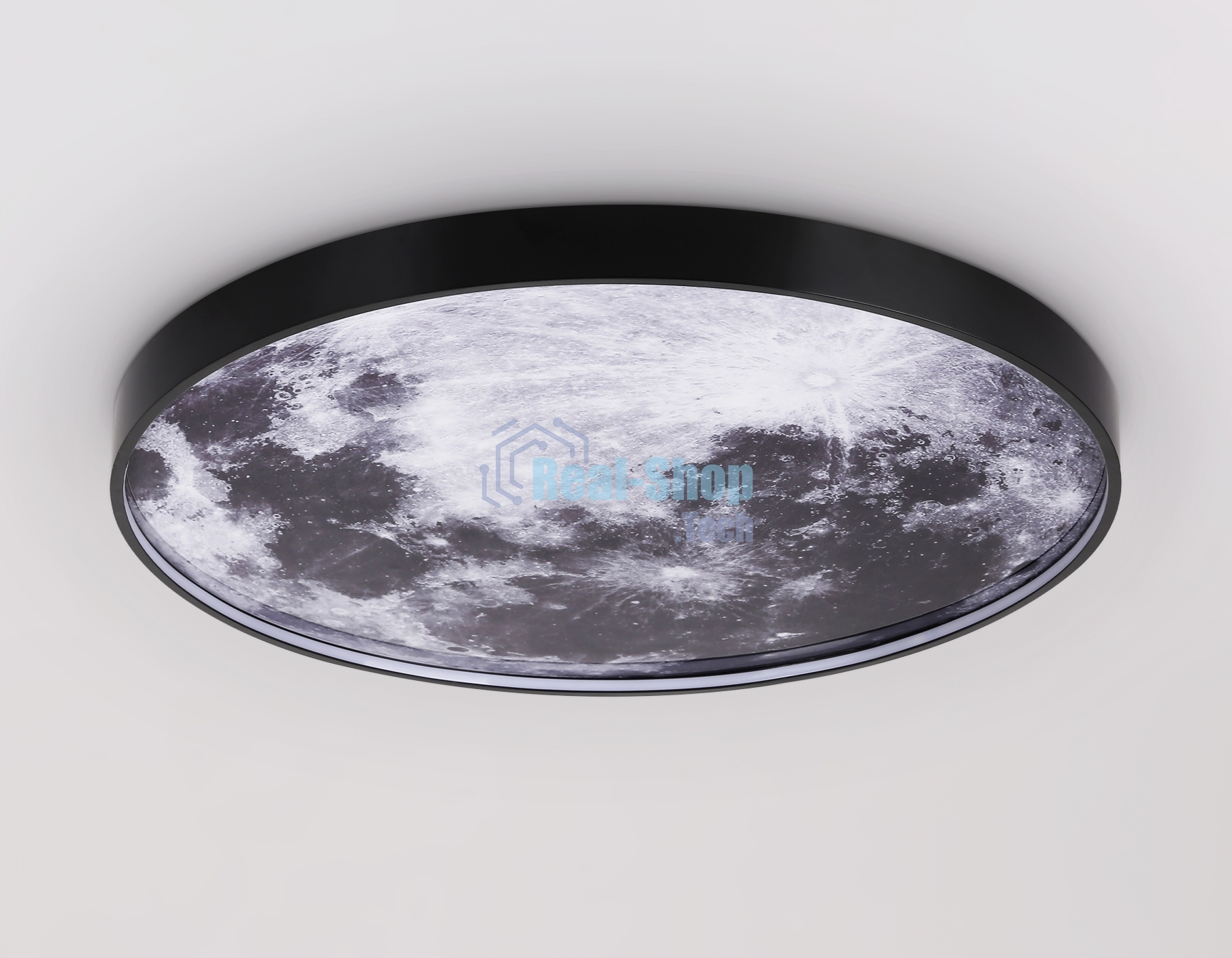 Настенно-потолочный светодиодный светильник Ambrella light FW11113 BK черный 31W LED 3000-6400K D500*38