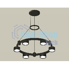 Светильник Ambrella light XR92051100/6 SBK/PBK черный песок/черный полированный GX53 (A9205,C9232,N8113)