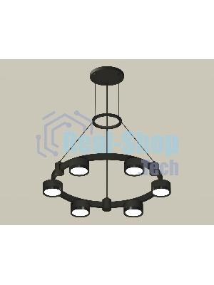 Светильник Ambrella light XR92051100/6 SBK/PBK черный песок/черный полированный GX53 (A9205,C9232,N8113)