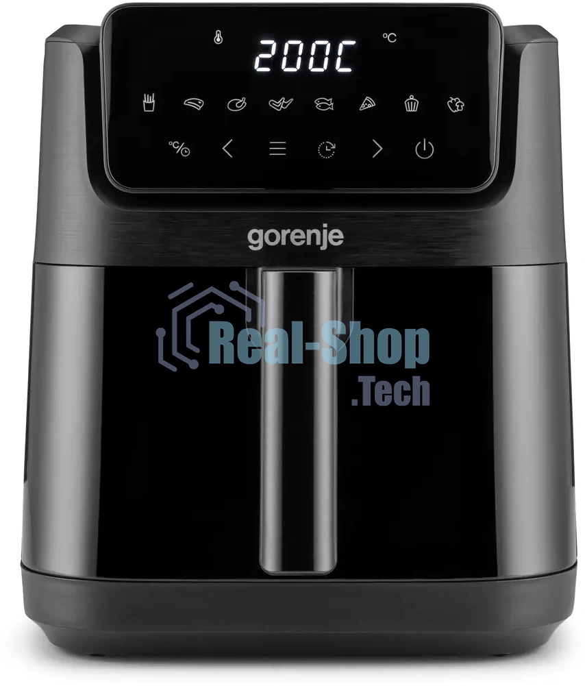 Аэрогриль Gorenje AF1800DHB черный, 1800 Вт, 6.3 л, сенсор, 8 программ