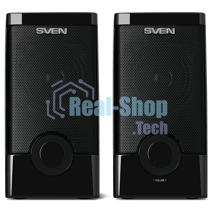 Колонки Sven 318 черный USB-порт ПК, ноутбука или адаптер 5V DC