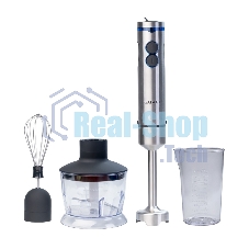 Блендер погружной Galaxy Line GL 2128, серебристый с черным, 800 Вт