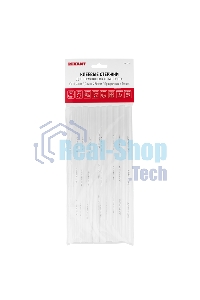 Клеевые стержни Rexant, Ø11 мм, 270 мм, прозрачные, 10 шт., хедер