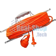 Удлинитель-шнур на рамке 1х30 м с заземл. 10А IP54 УШ-10 ПВС 3х0.75 розетки с защ. крышкой UNIVersal 9632024