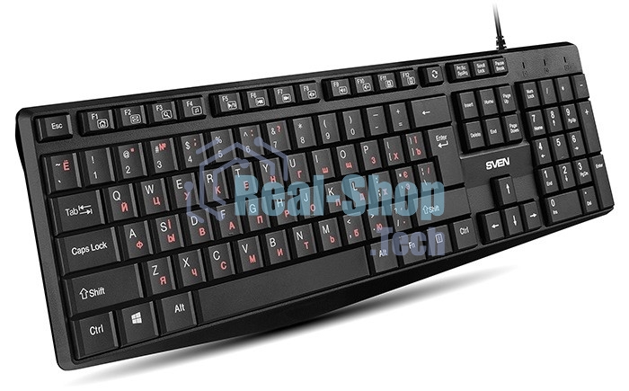 Клавиатура проводная Sven KB-S305 черная USB