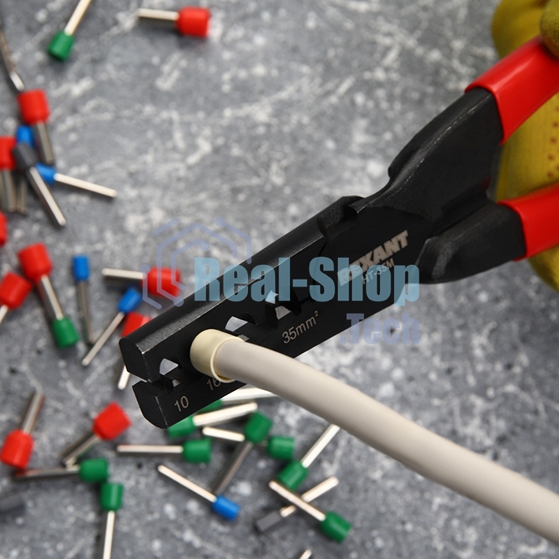 Пресс-клещи Rexant для обжима втулочных наконечников 10-35 мм² (HT-35M)