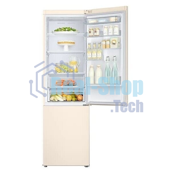 Холодильник Samsung RB37A5200EL/WT бежевый двухкамерный 269/118 л морозилка снизу