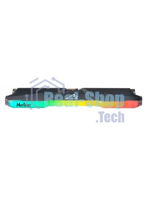 Оперативная память NETAC Shadow, DDR4, 16GB (1x16GB), 3200MHz, CL16, DIMM, с радиатором, RGB, серый