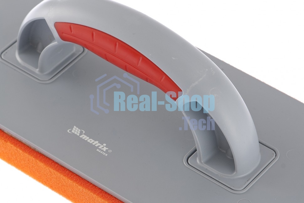 Терка пластмассовая Matrix, гидрогубчатое покрытие 20 мм, 270x130 мм, двухкомпонентная ручка