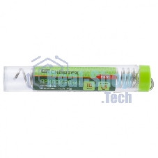 Припой с канифолью Сибртех, D 1,5 мм, 10 г, POS61, в пластмассовой тубе