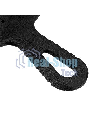 Шпатель из нержавеющей стали Сибртех 150 мм, зуб 4х4 мм, пластмассовая рукоятка