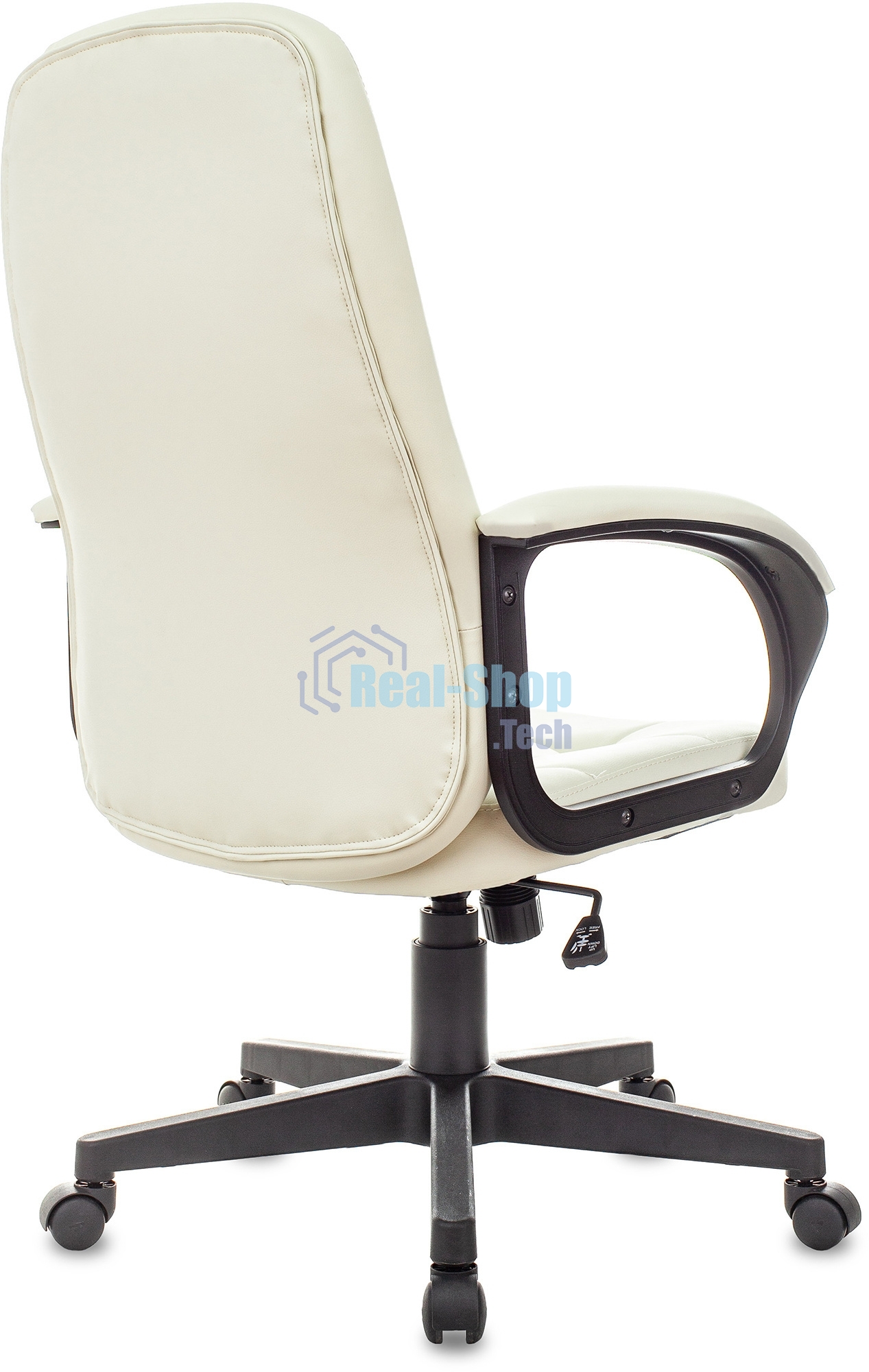 Кресло руководителя Бюрократ CH 002 OR-10 слоновая кость, эко.кожа, крестов. пластик