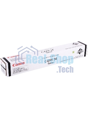 Картридж лазерный Canon C-EXV34BK черный (туба 23000 стр) для Canon iR C9060/C9065/C9070, IR Advance C2000ser/C2020/C2025/C2030