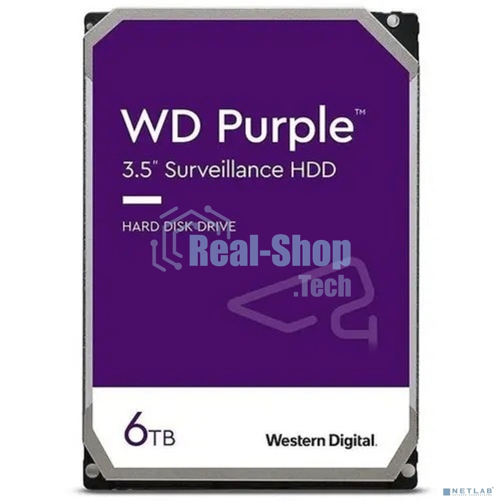 Жесткий диск Western Digital 6Tb SATA-IIISurveillance Purple (5400rpm) 256Mb 3.5