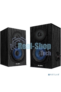 Акустическая система 2.0 SVEN SPS-576 черные (2x4W, Bluetooth, дерево)
