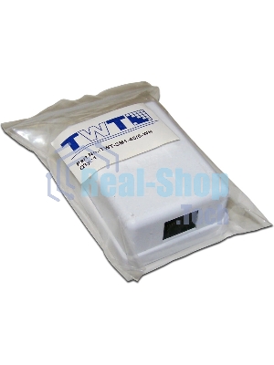Настенная розетка, 1 порт RJ-45 категории 6, UTP, белая