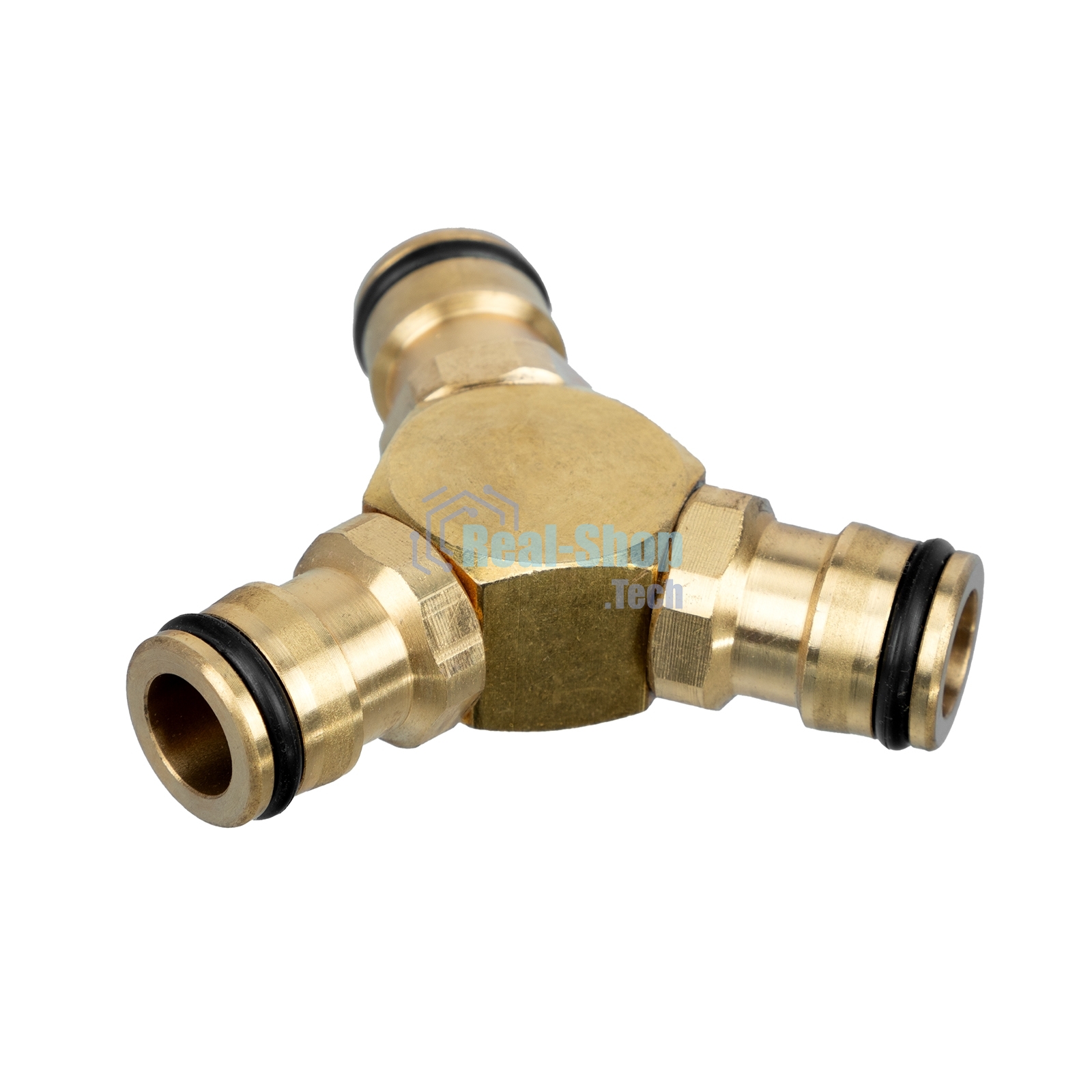 Тройник для разветвления или соединения, штуцерный, латунный Palisad