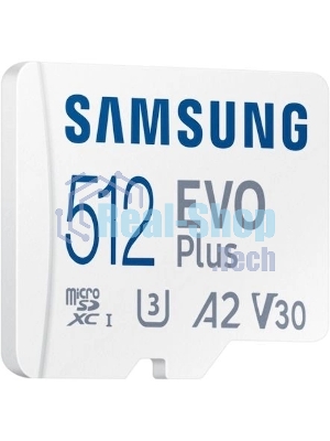 Флеш карта microSDXC 512Gb Samsung MB-MC512SA/EU EVO Plus + adapter