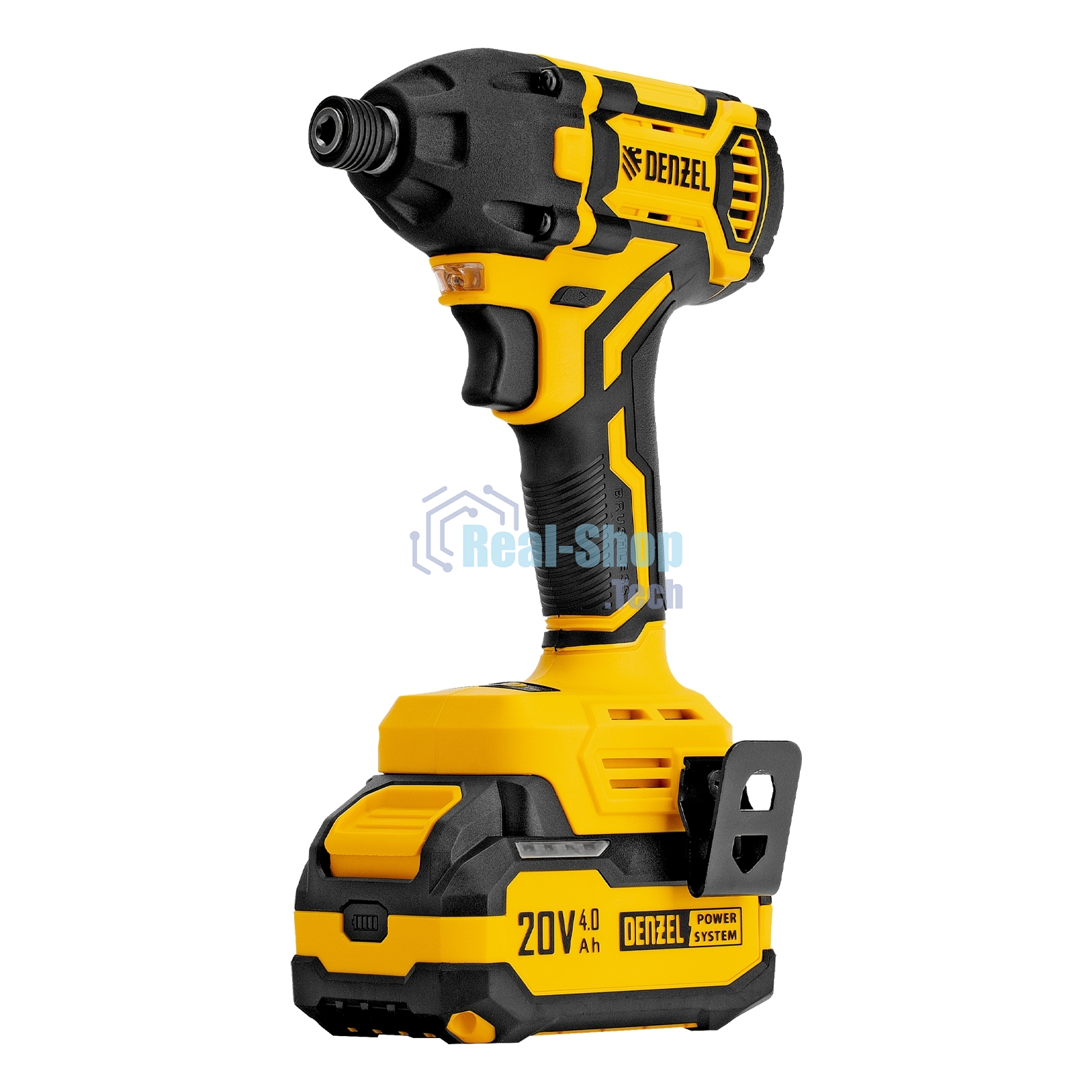 Винтоверт ударный аккумуляторный бесщет. Denzel CIDH-BL-20-270, Li-Ion, 20 В