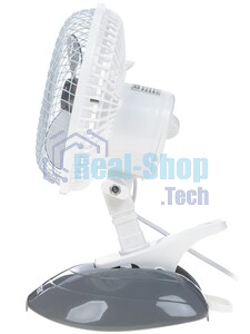 Вентилятор Centek CT-5003 серый/белый, настольный, 20 Вт, 2 скорости, 15 см
