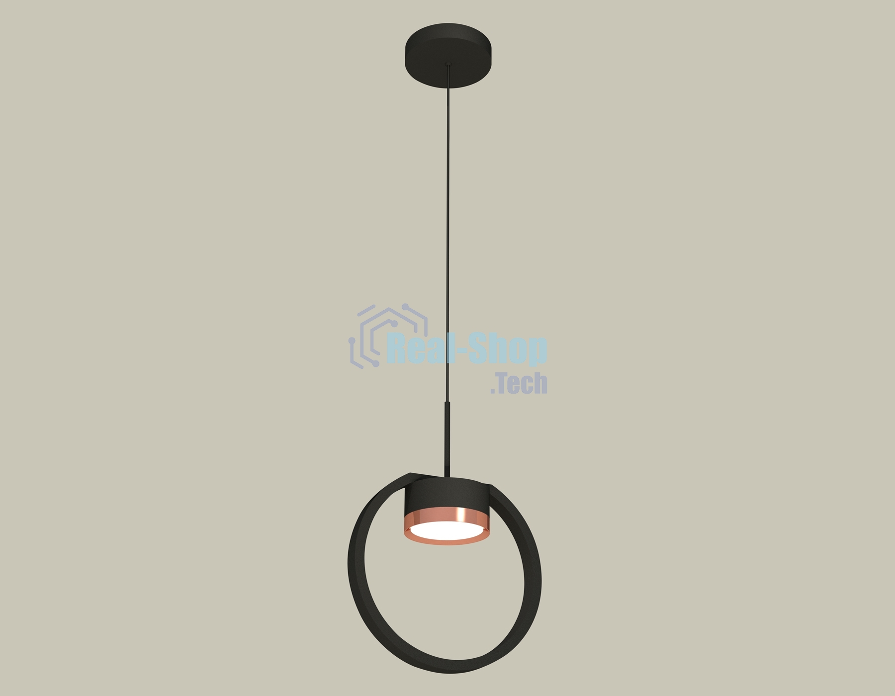 Светильник Ambrella light XB9102104 SBK/PPG черный песок/золото розовое полированное GX53 (C9102, N8126)