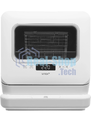 Посудомоечная машина Vitek VT-DT202, белый, 45.4 см, 3 компл., сушка конденсационная, 58 дБ, класс A+