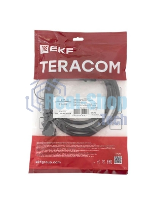 Кабель питания TERACOM для PDU IEC 60320 C13 - IEC 60320 C14 сечение 3x1.5мм2 250В 10A длина 2.0 метра