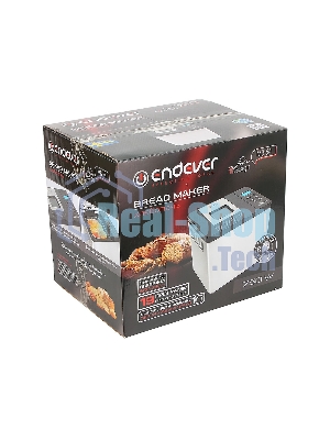 Хлебопечка Endever Skyline MB-54, стальной, мощность 750Вт, LED дисплей,19 автопрограмм