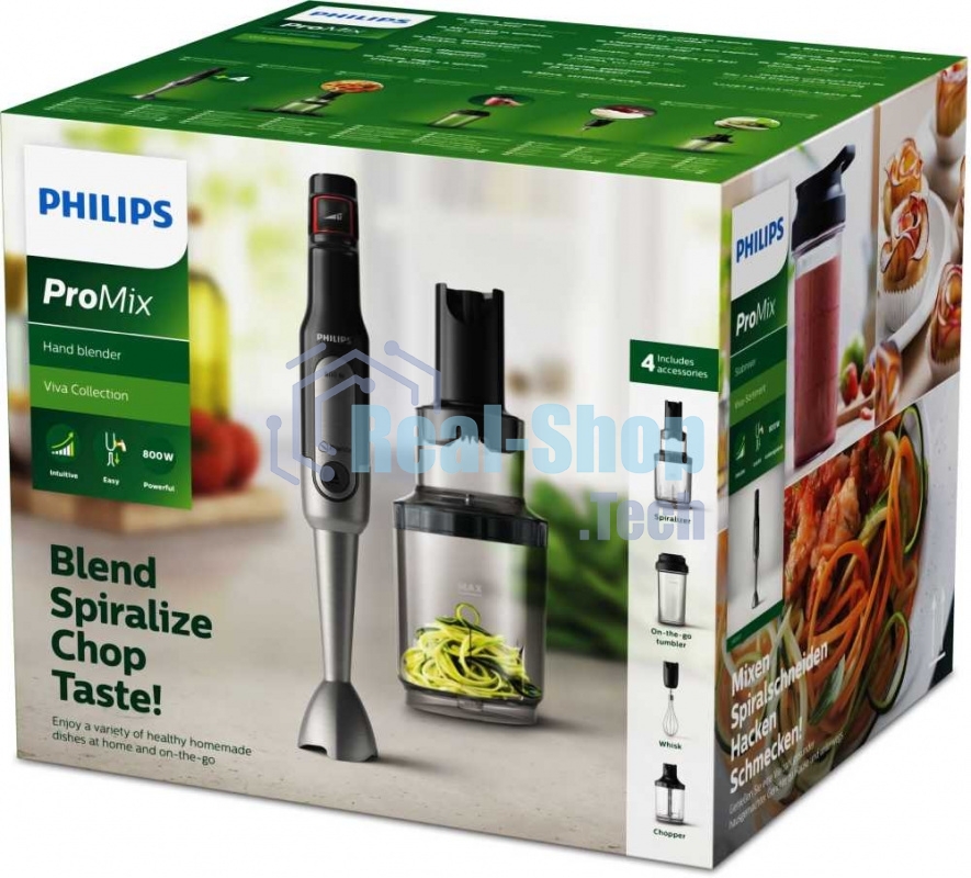 Блендер погружной Philips HR2657/90 800Вт черный/нержавеющая сталь