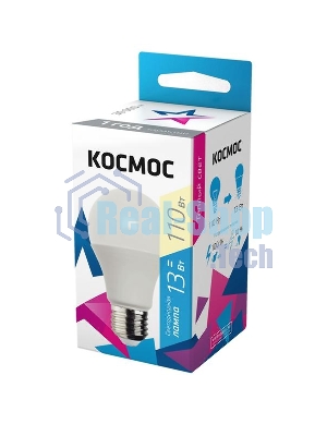 Лампа светодиодная LED BASIC A60 13Вт 220В E27 3000К Космос LkecLED13wA60E2730
