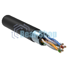 Витая пара ITK LC3-C5E04-329 F/UTP кат.5E 4x2x24AWG LSZH черный (305м)