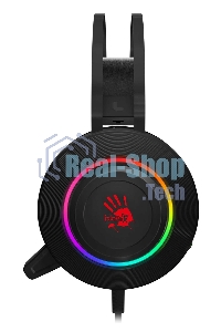 Гарнитура проводная с микрофоном A4 Bloody G521 черный 2.3м мониторные USB оголовье черный