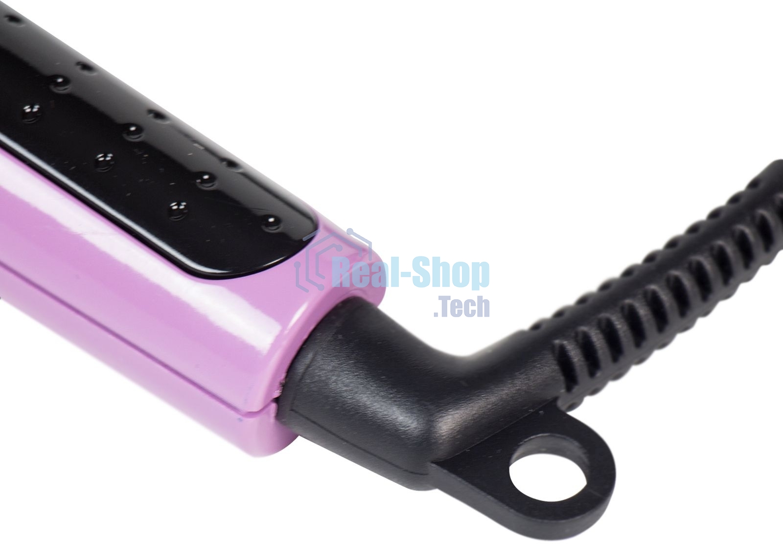 Плойка Galaxy Line GL 4625, фиолетовый, 30 Вт, макс темп. 200ºС, диаметр нагревательного элемента 10 мм, керам. покрытие рабочей поверхности, термоизолированный наконечник, петля для подвешивания, индикатор работы, вращающийся на 360° шнур питания