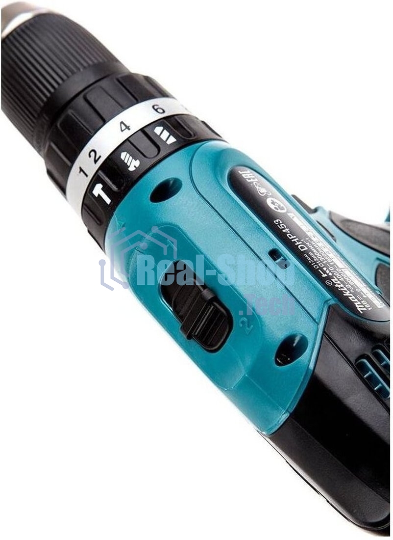 Дрель-шуруповерт Makita DHP453RFE, 18 В, 3 Ач, 42 Нм, щеточный