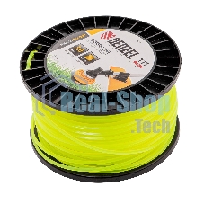 Леска для триммера Denzel квадрат, 3,0мм х 111м, на DIN катушке FLEX CORD