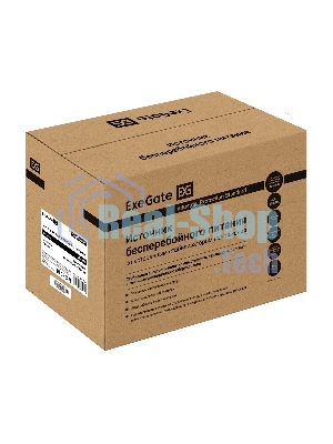 Комплект Источник бесперебойного питания EX295987RUS + батарея 100Aч EX285656RUS 2шт (инвертор, синус, для котла) ExeGate SineTower SZ-1000.LCD.AVR.2SH.1C13.USB 1000VA/800W, чистый синусоида, LCD дисплей, AVR, 2*Schuko+1*C13, USB, линейно-интерактивный, Black + батарея ExeGate HRL 12-100 (12В, 100А·ч) 2шт