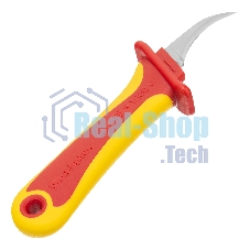 Нож диэлектрический Сибртех, серповидная рабочая кромка полотна