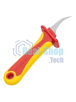 Нож диэлектрический Сибртех, серповидная рабочая кромка полотна