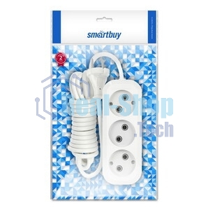 Удлинитель бытовой Smartbuy (SBE-10-3-15-N) 3 гнз х 15 м (10А/2.2 кВт, ПВС 2х1.0)