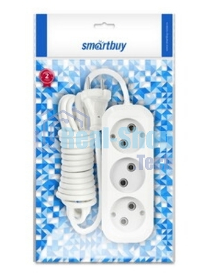 Удлинитель бытовой Smartbuy (SBE-10-3-15-N) 3 гнз х 15 м (10А/2.2 кВт, ПВС 2х1.0)