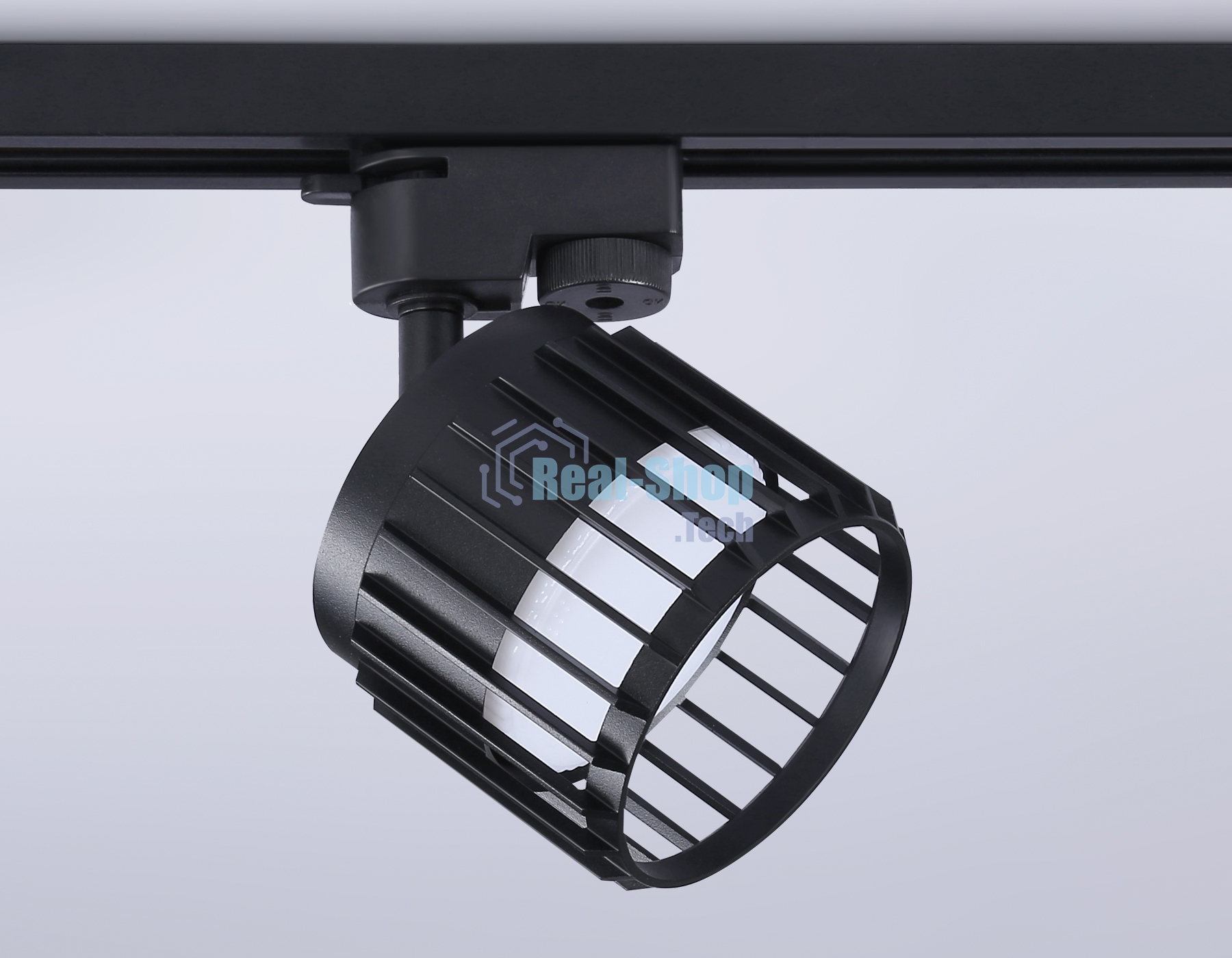 Трековый однофазный светильник Ambrella light GL5349 BK черный GX53 D100*80