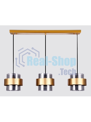 Светильник Ambrella light TR3652/3 GD/SM золото/дымчатый E27/3 max 40W 820*180*700