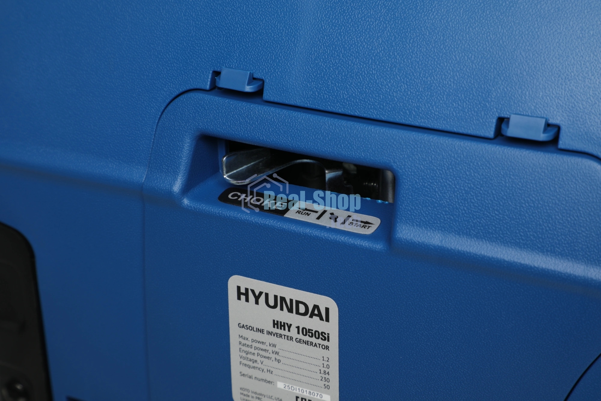 Электрогенератор бензиновый инверторный Hyundai HHY 1050Si, 1.2 кВт, 59 дБ, 12 кг