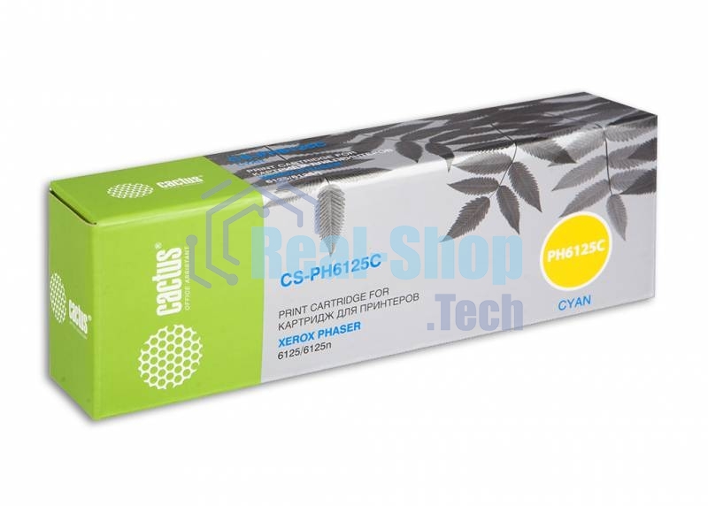 Картридж лазерный Cactus CS-PH6125C (106R01335) голубой (1000 стр.) для Xerox 6125/6125n